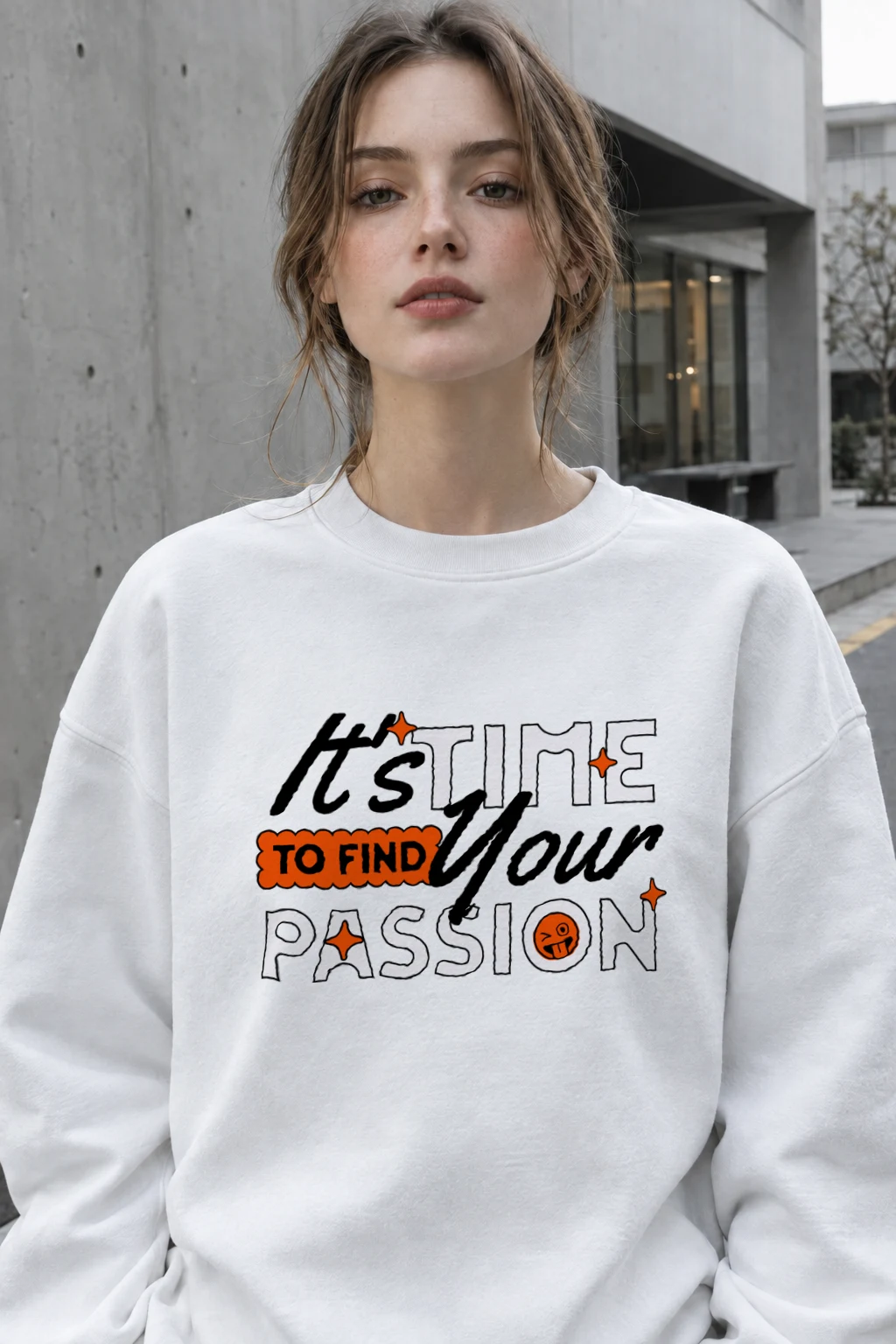 "Find Your Passion" Heavy Blend Unisex Crewneck Sweatshirt | Gildan 18000