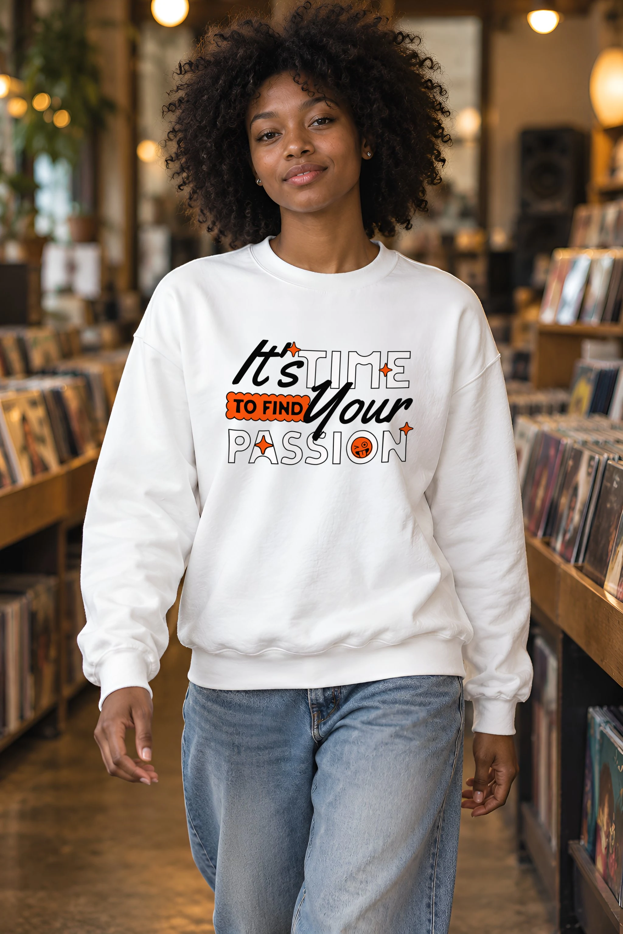"Find Your Passion" 1 Crewneck Sweatshirt