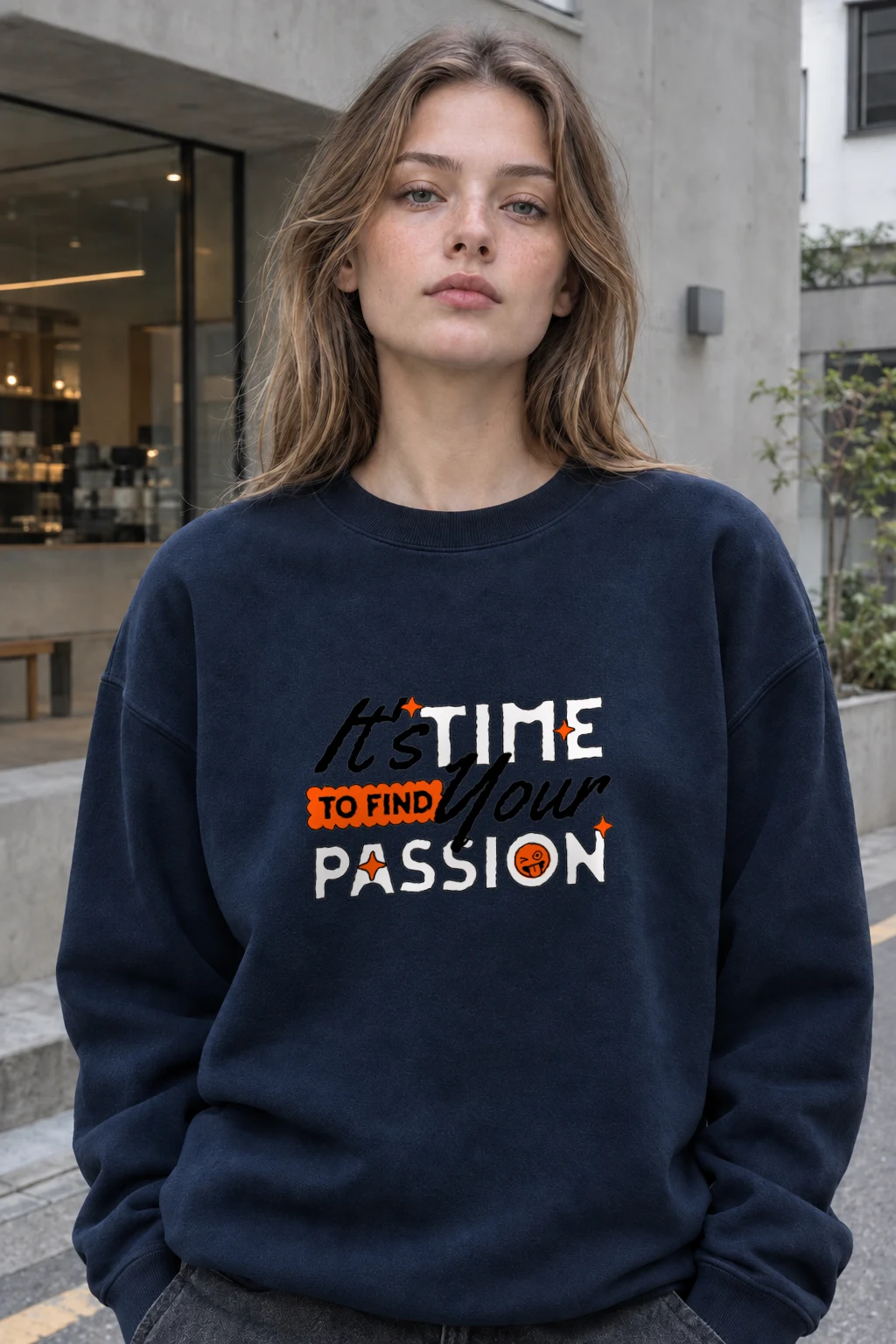 "Find Your Passion" Heavy Blend Unisex Crewneck Sweatshirt | Gildan 18000