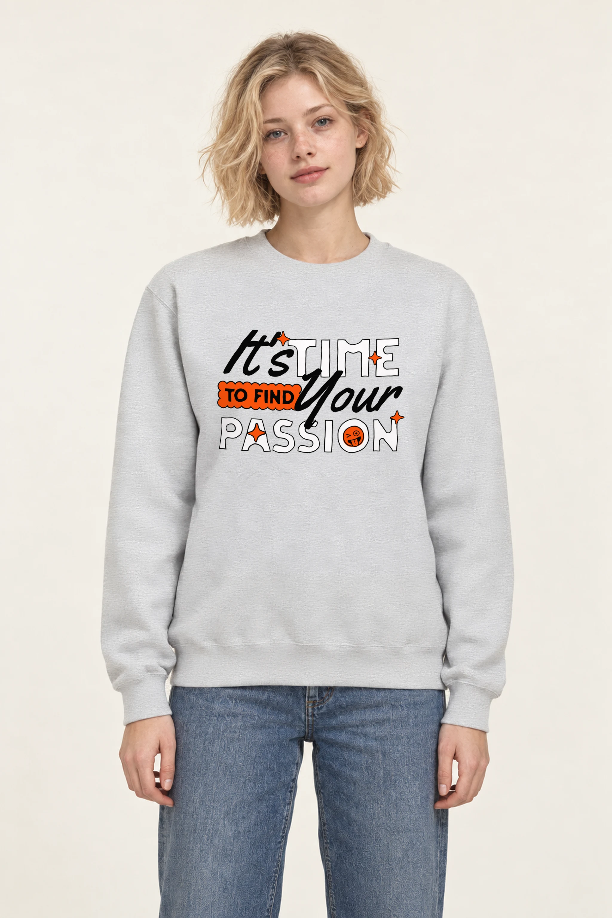 "Find Your Passion" 1 Crewneck Sweatshirt