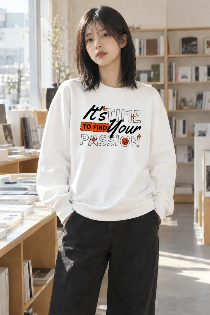 "Find Your Passion" Heavy Blend Unisex Crewneck Sweatshirt | Gildan 18000