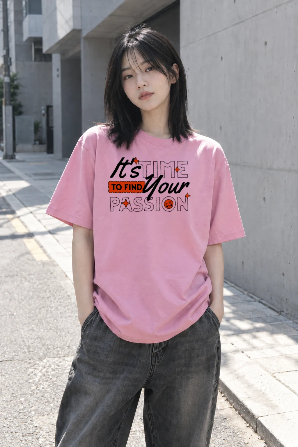 "Find Your Passion" Heavyweight Unisex Crewneck T-shirt | Gildan 5000