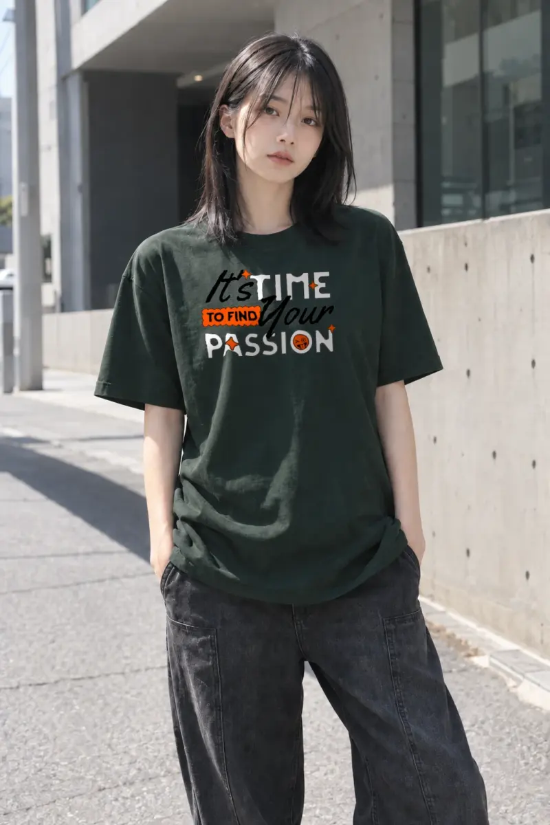 "Find Your Passion" Heavyweight Unisex Crewneck T-shirt | Gildan 5000