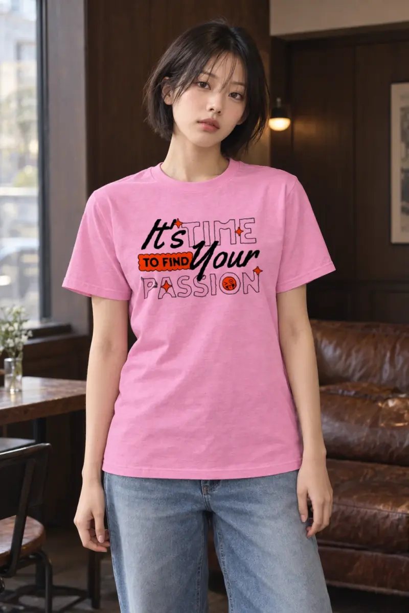 "Find Your Passion" Heavyweight Unisex Crewneck T-shirt | Gildan 5000