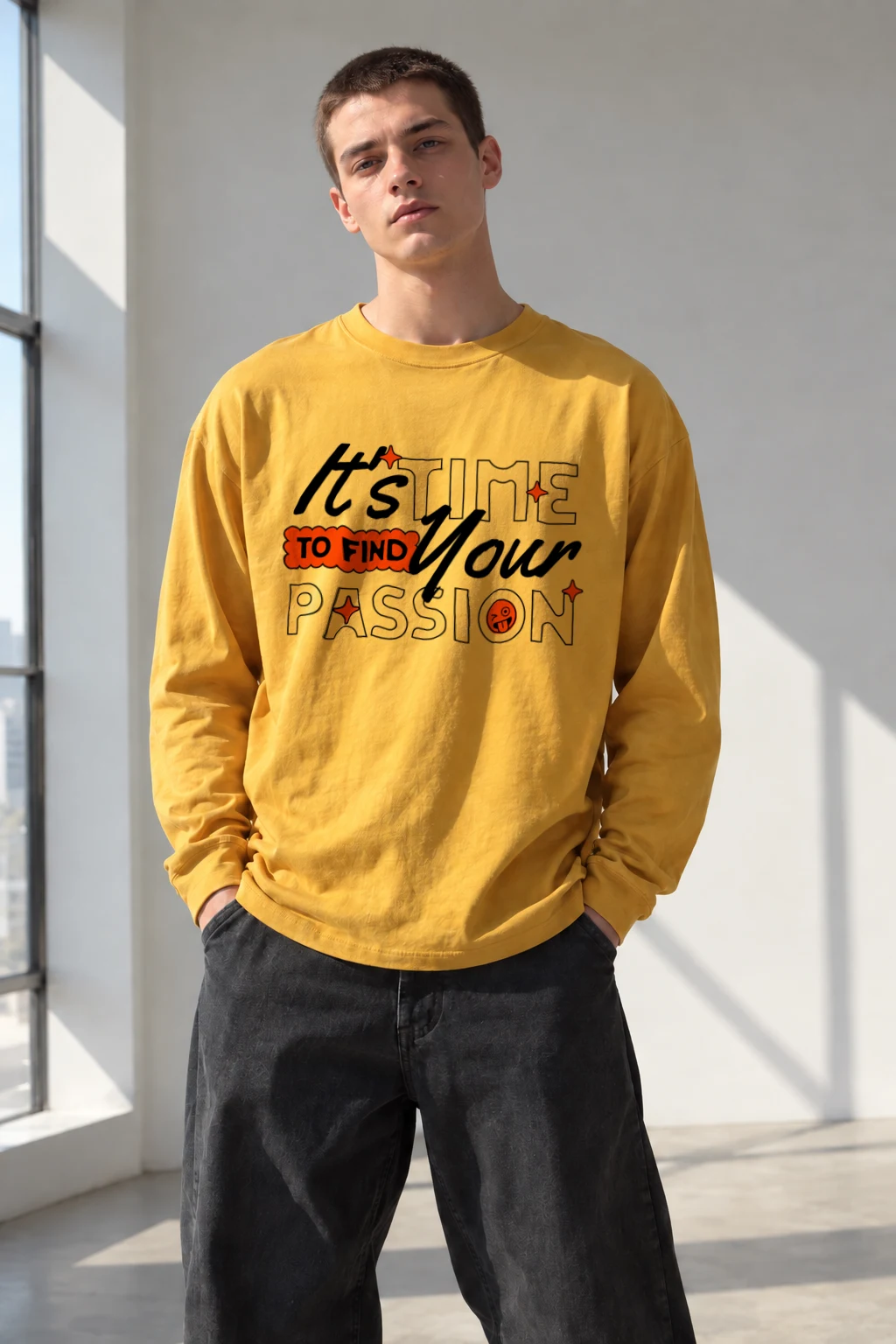 "Find Your Passion" Unisex Longsleeve T-shirt | Gildan 2400