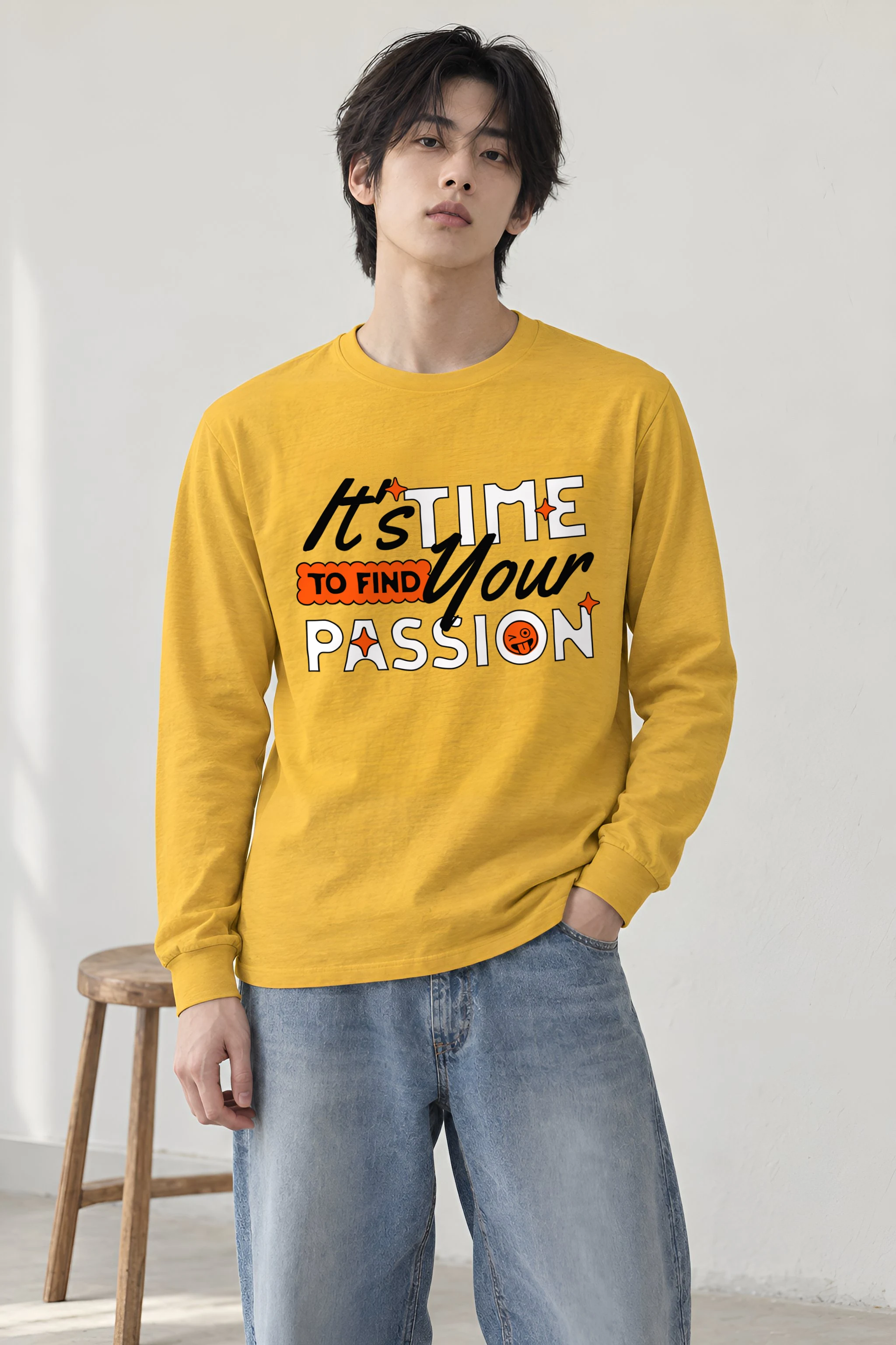 "Find Your Passion" Unisex Longsleeve T-shirt