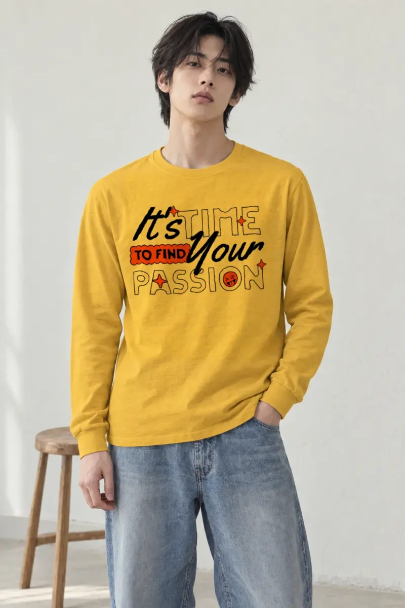 "Find Your Passion" Unisex Longsleeve T-shirt | Gildan 2400