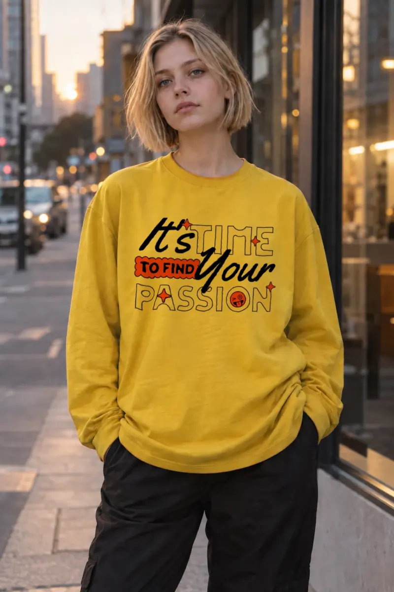 "Find Your Passion" Unisex Longsleeve T-shirt | Gildan 2400