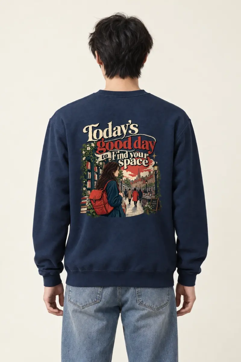"Find Your Space" Heavy Blend Unisex Crewneck Sweatshirt | Gildan 18000