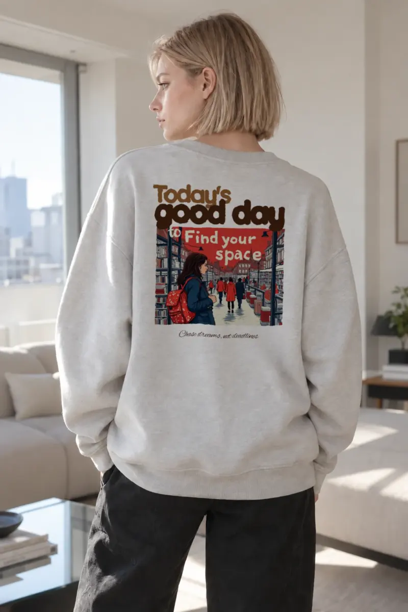 “Find Your Space” Heavy Blend Unisex Crewneck Sweatshirt | Gildan 18000