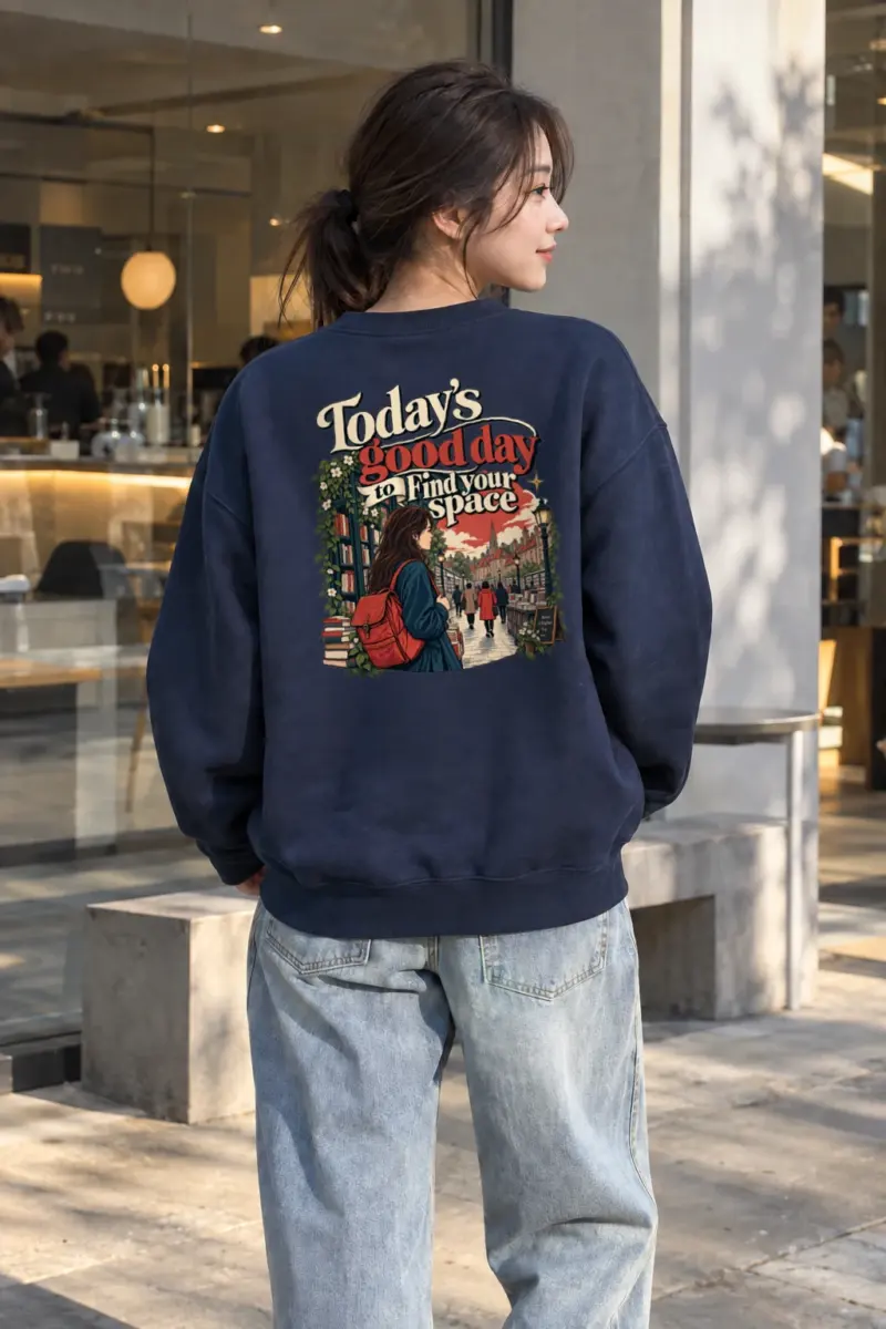 "Find Your Space" Heavy Blend Unisex Crewneck Sweatshirt | Gildan 18000