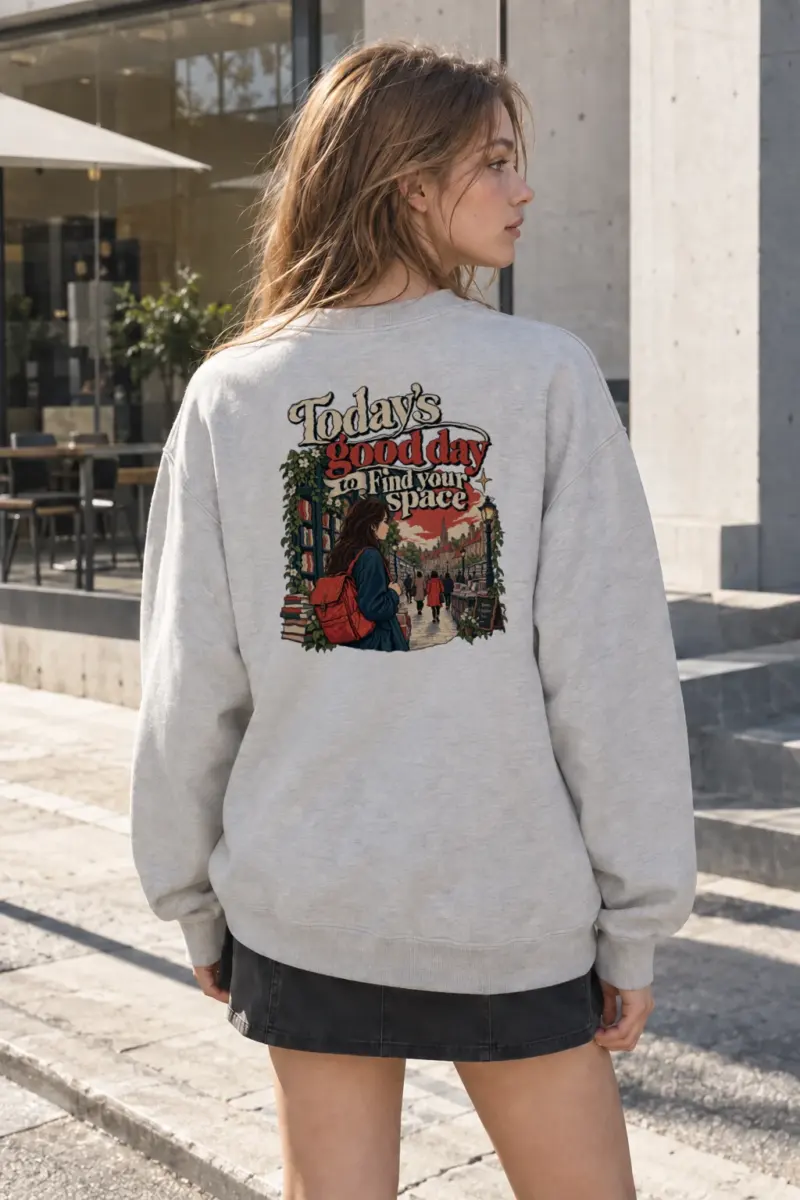 "Find Your Space" Heavy Blend Unisex Crewneck Sweatshirt | Gildan 18000