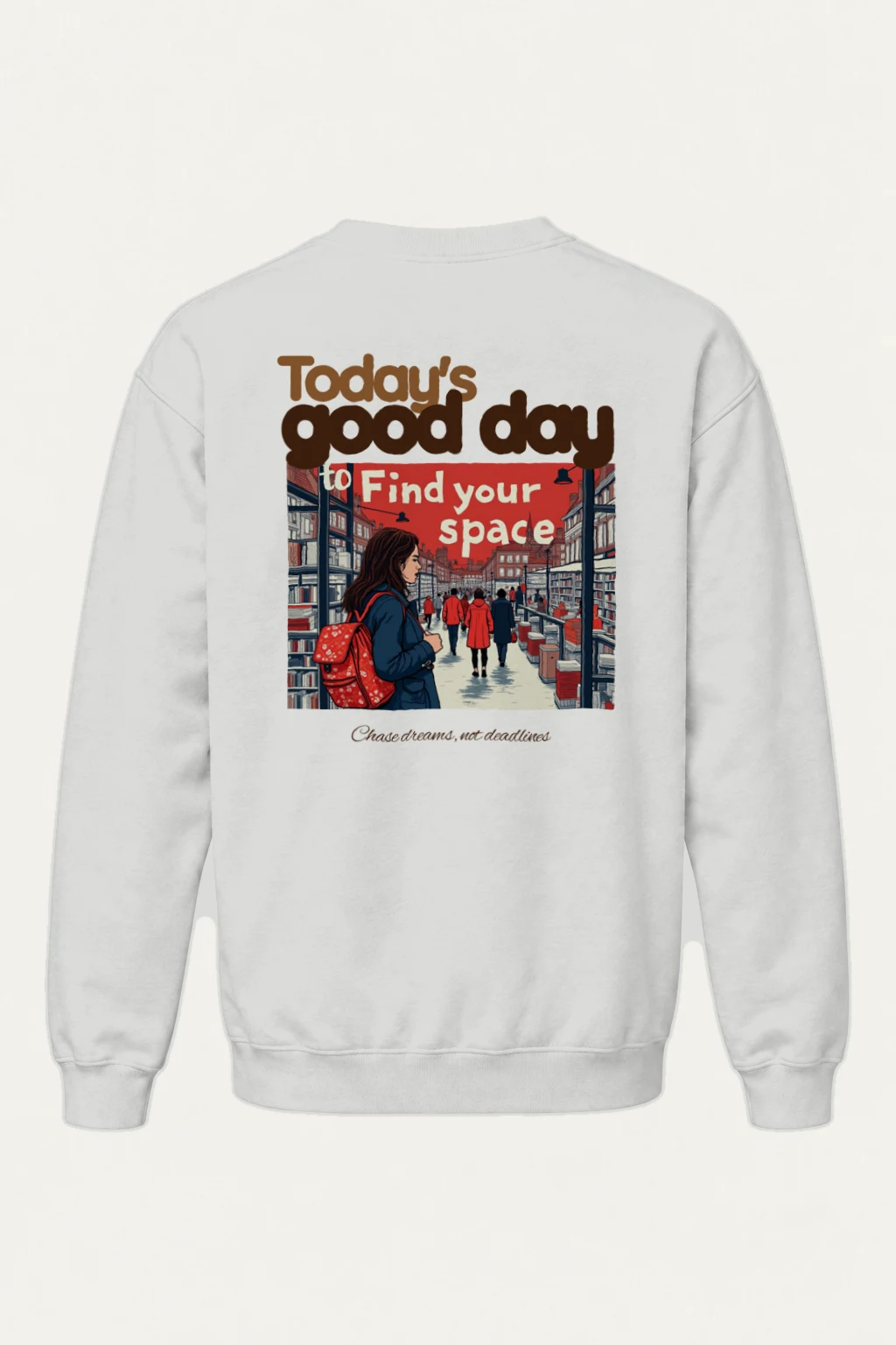 "Find Your Space" Heavy Blend Unisex Crewneck Sweatshirt | Gildan 18000