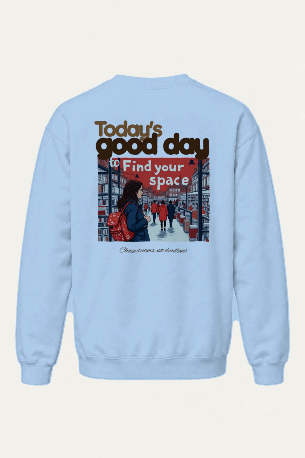 "Find Your Space" Heavy Blend Unisex Crewneck Sweatshirt | Gildan 18000
