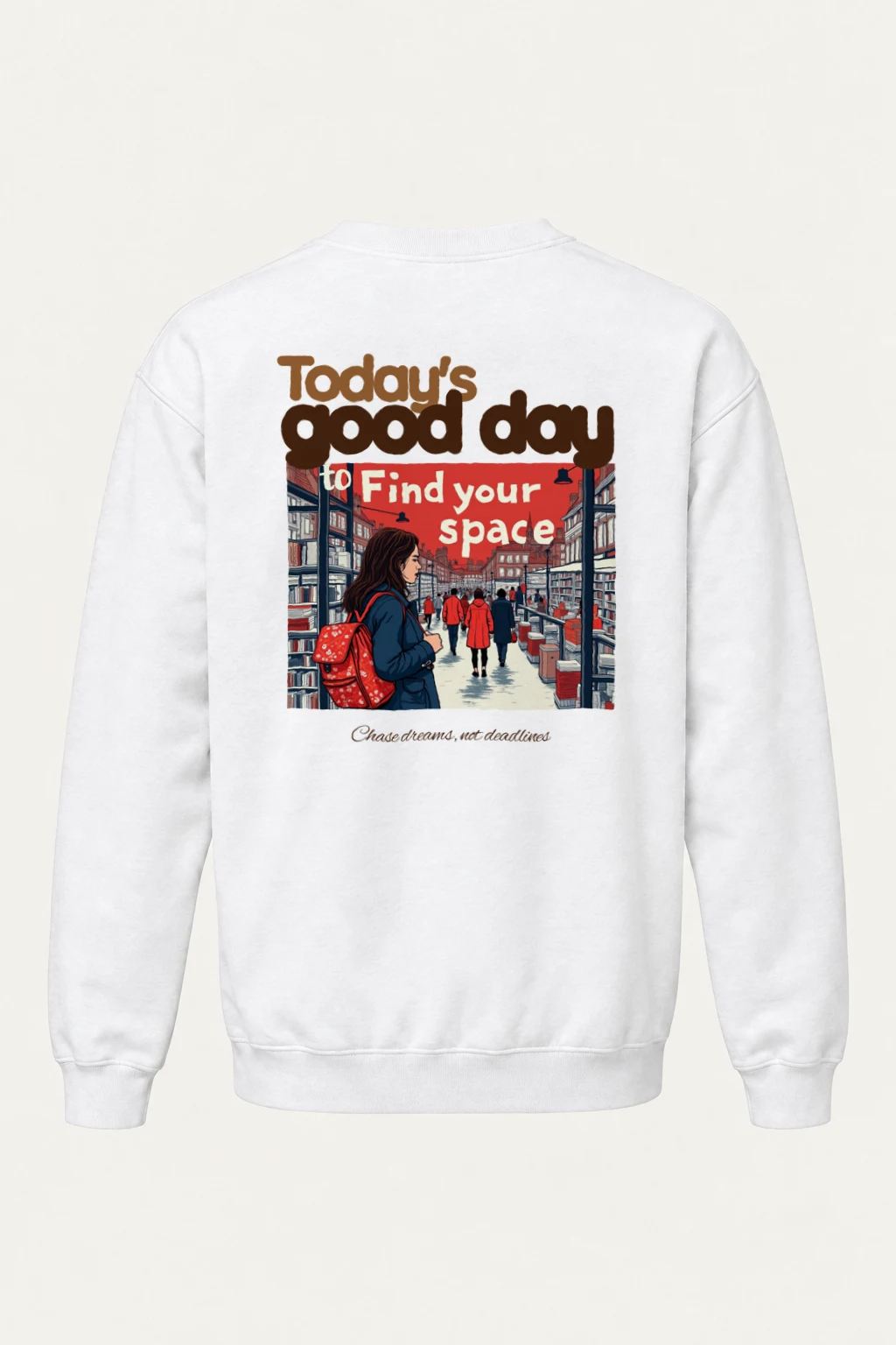 "Find Your Space" Heavy Blend Unisex Crewneck Sweatshirt | Gildan 18000
