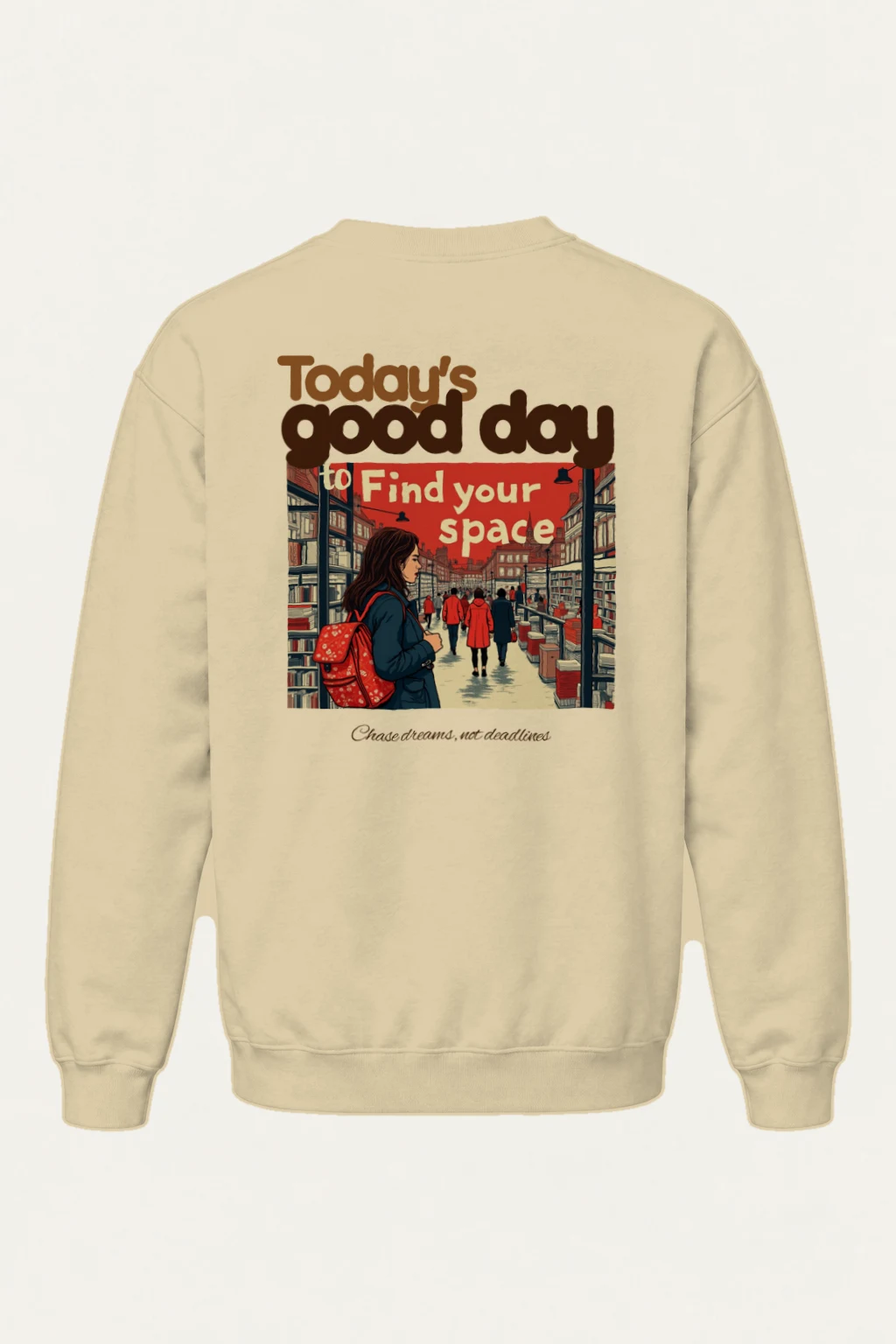 "Find Your Space" Heavy Blend Unisex Crewneck Sweatshirt | Gildan 18000