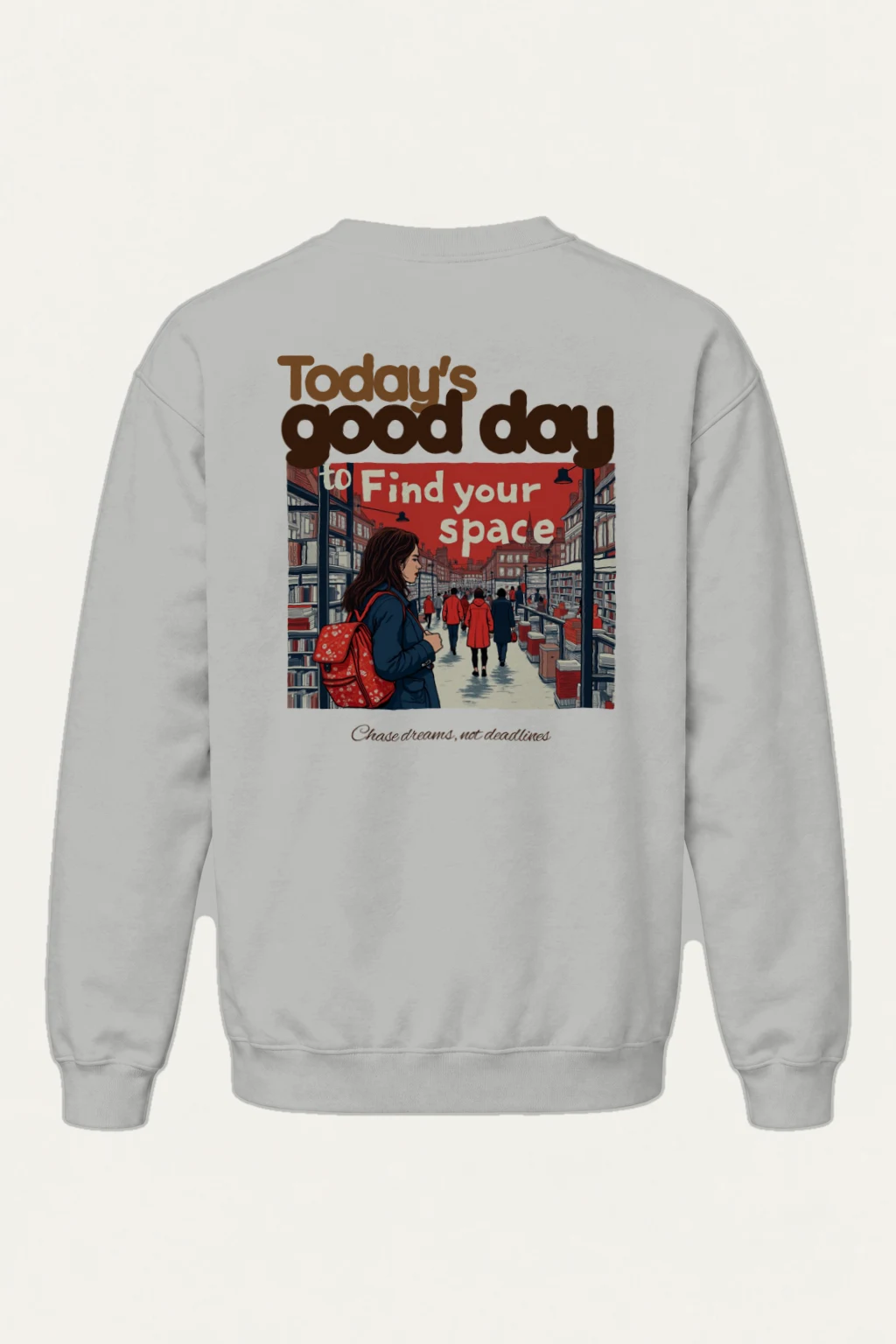"Find Your Space" Heavy Blend Unisex Crewneck Sweatshirt | Gildan 18000