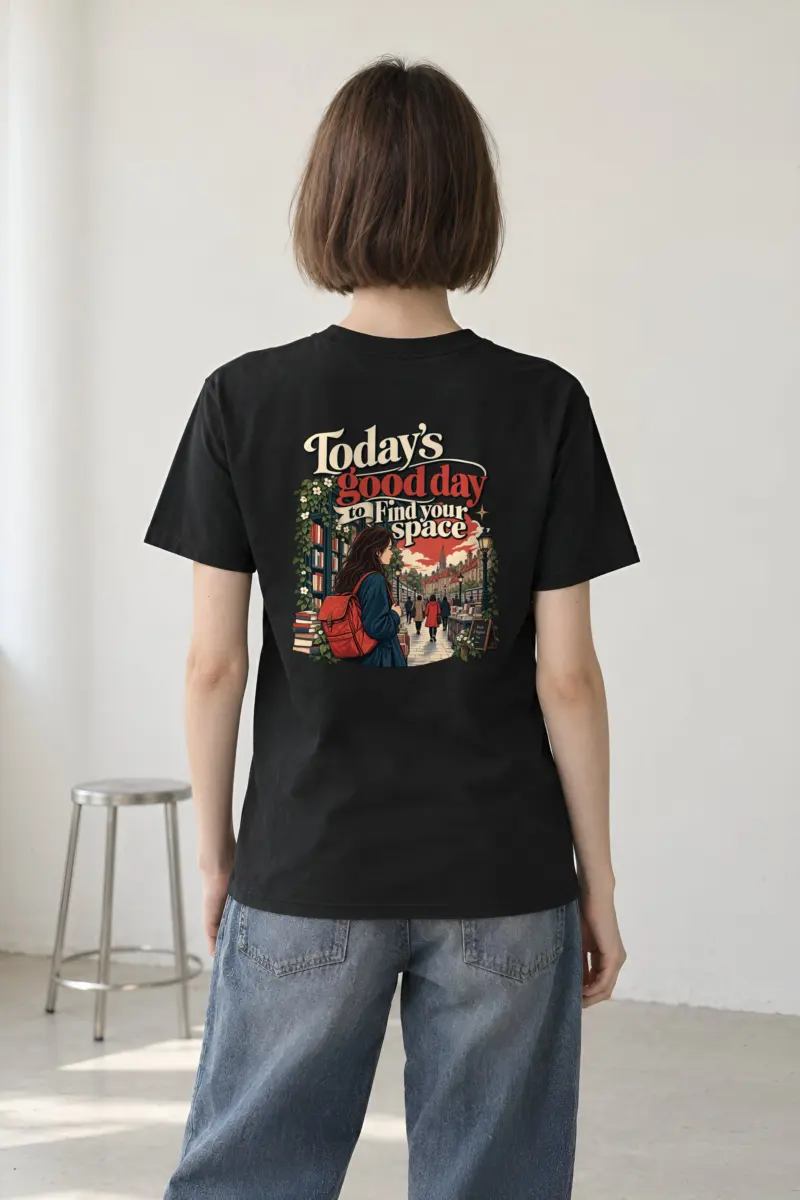 "Find Your Space" Heavyweight Unisex Crewneck T-shirt