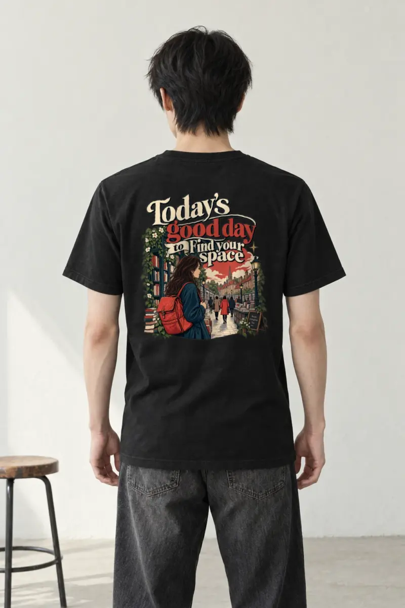 "Find Your Space" Heavyweight Unisex Crewneck T-shirt | Gildan 5000