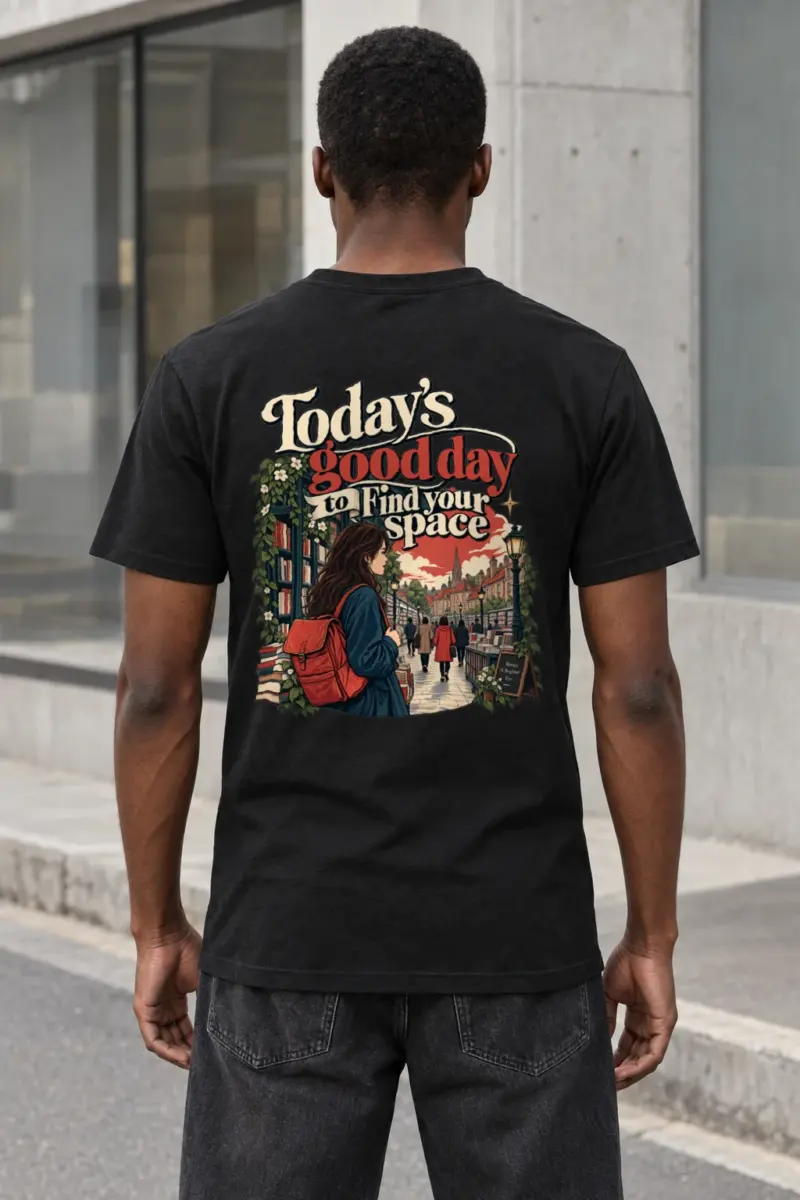 "Find Your Space" Heavyweight Unisex Crewneck T-shirt | Gildan 5000
