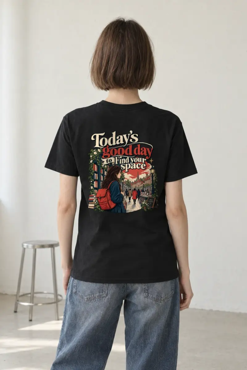 "Find Your Space" Heavyweight Unisex Crewneck T-shirt