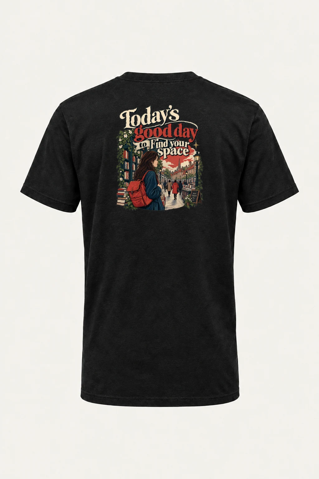 "Find Your Space" Heavyweight Unisex Crewneck T-shirt | Gildan 5000