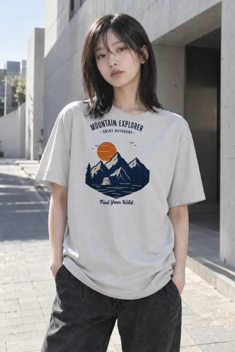 "Find Your Wild" Heavyweight Unisex Crewneck T-shirt | Gildan 5000
