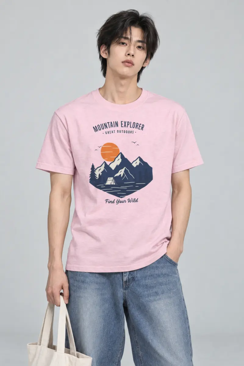 "Find Your Wild" Heavyweight Unisex Crewneck T-shirt