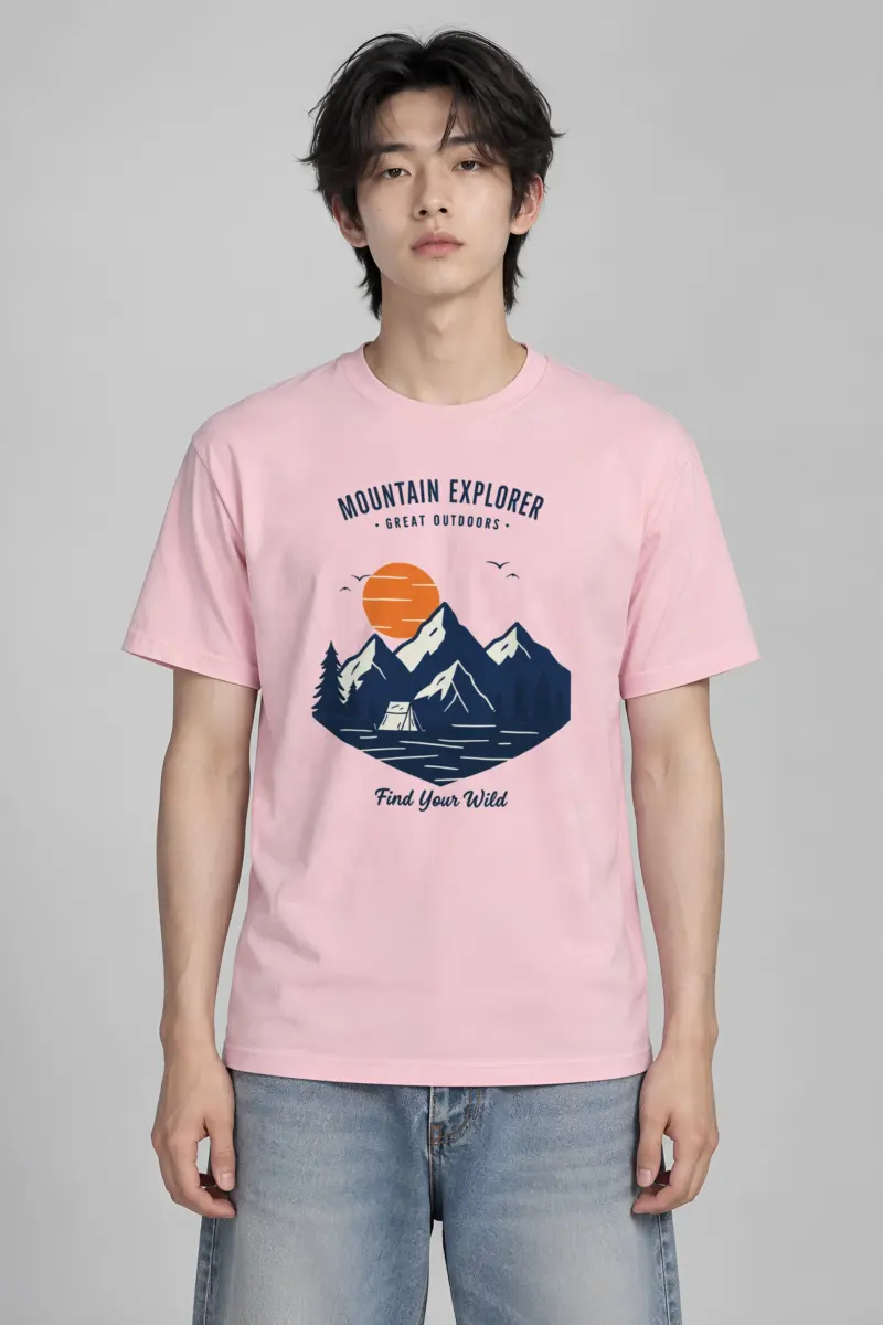 "Find Your Wild" Heavyweight Unisex Crewneck T-shirt