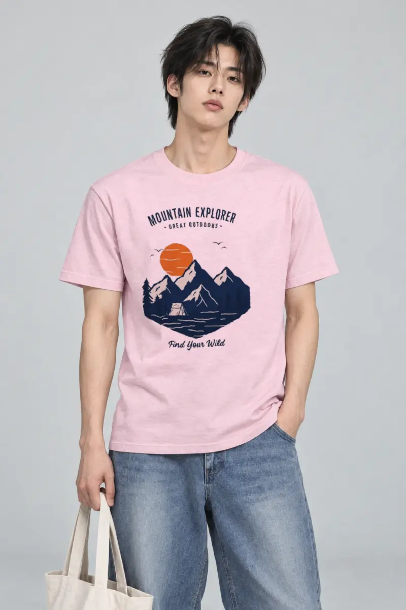 "Find Your Wild" Heavyweight Unisex Crewneck T-shirt