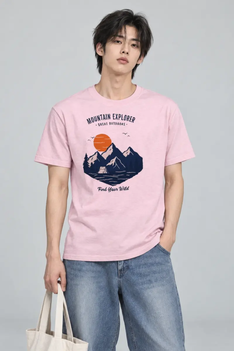 "Find Your Wild" Heavyweight Unisex Crewneck T-shirt
