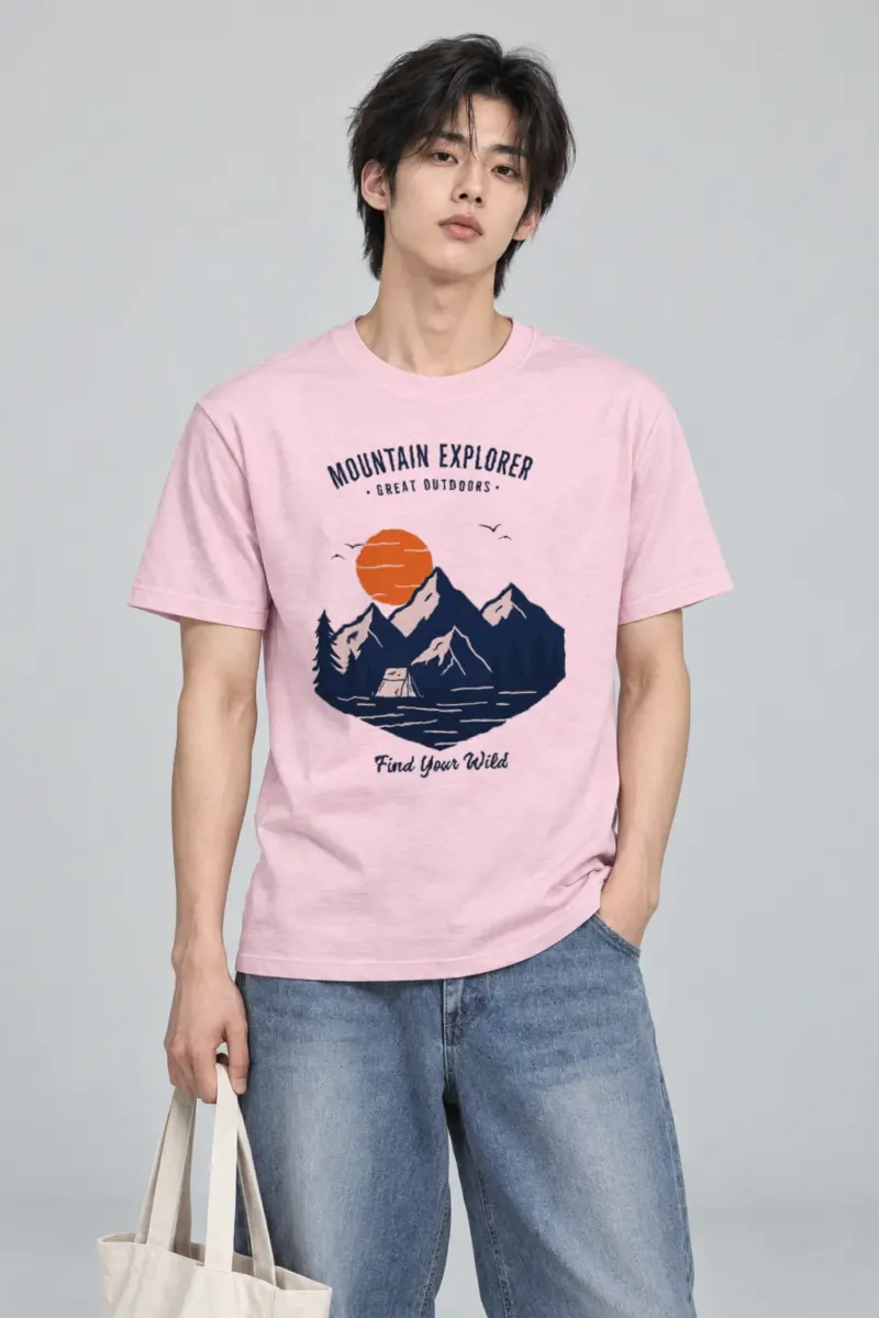 "Find Your Wild" Heavyweight Unisex Crewneck T-shirt