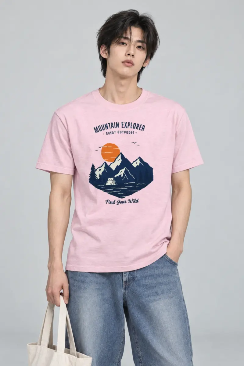 "Find Your Wild" Heavyweight Unisex Crewneck T-shirt