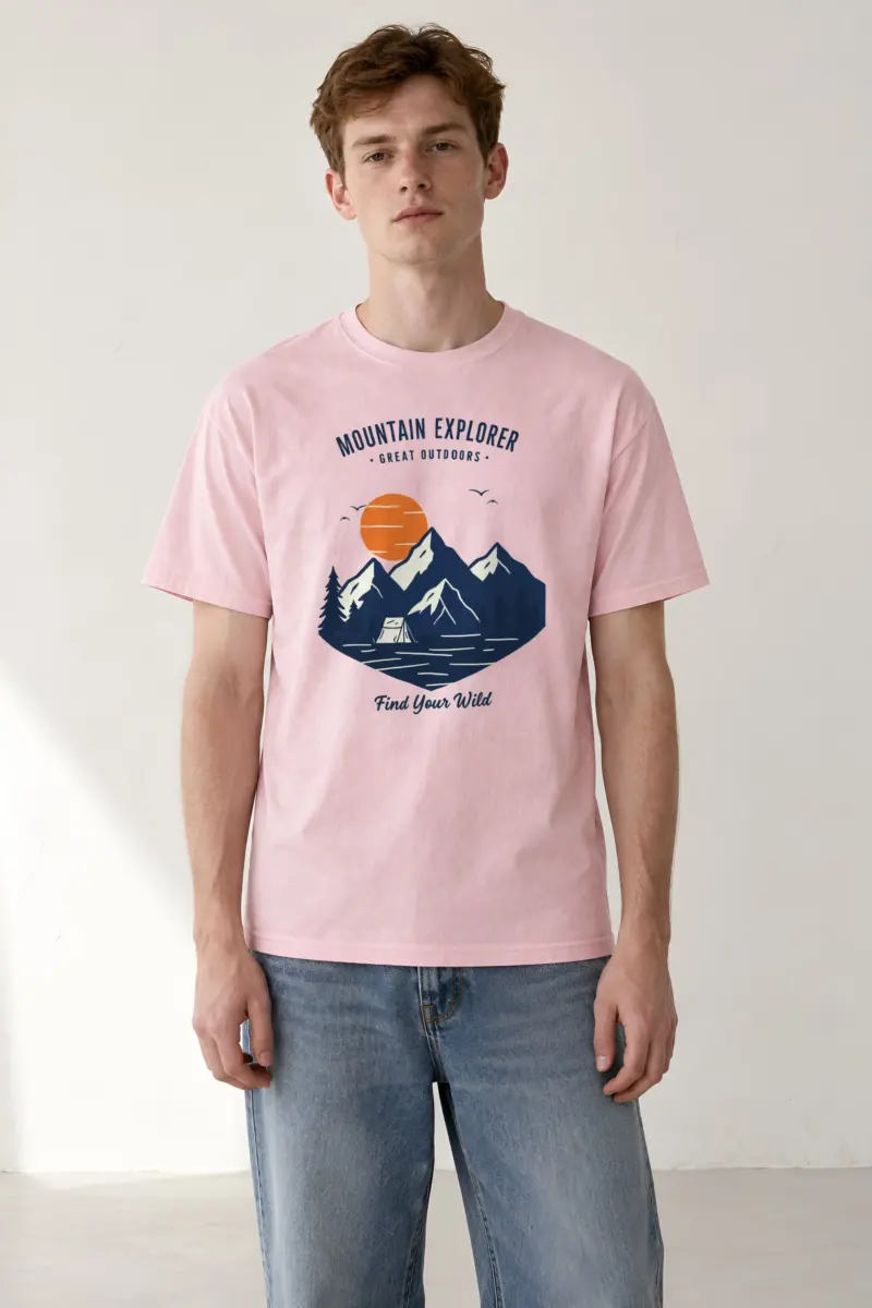 "Find Your Wild" Heavyweight Unisex Crewneck T-shirt