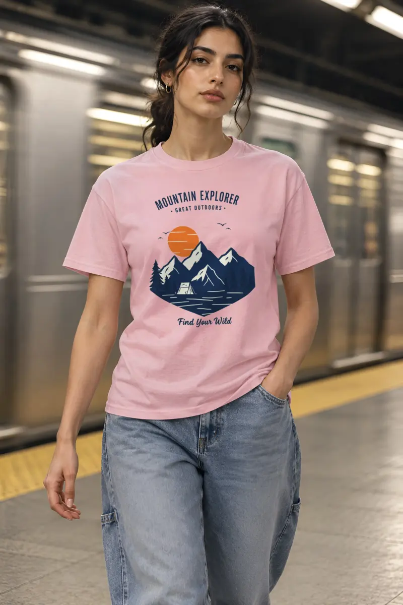 "Find Your Wild" Heavyweight Unisex Crewneck T-shirt