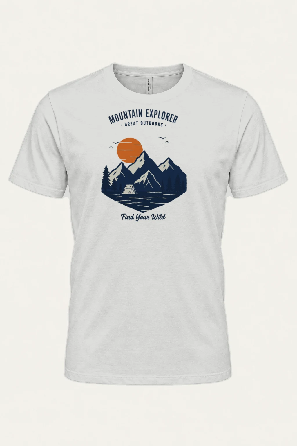 "Find Your Wild" Heavyweight Unisex Crewneck T-shirt | Gildan 5000