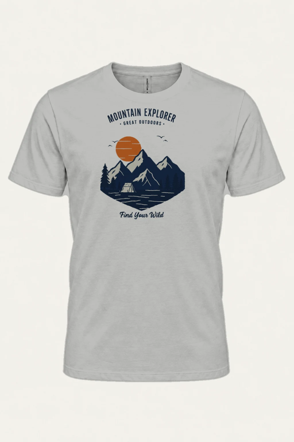 "Find Your Wild" Heavyweight Unisex Crewneck T-shirt | Gildan 5000