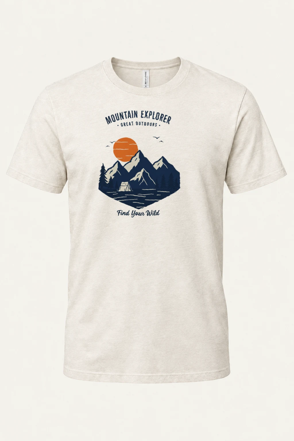 "Find Your Wild" Heavyweight Unisex Crewneck T-shirt | Gildan 5000