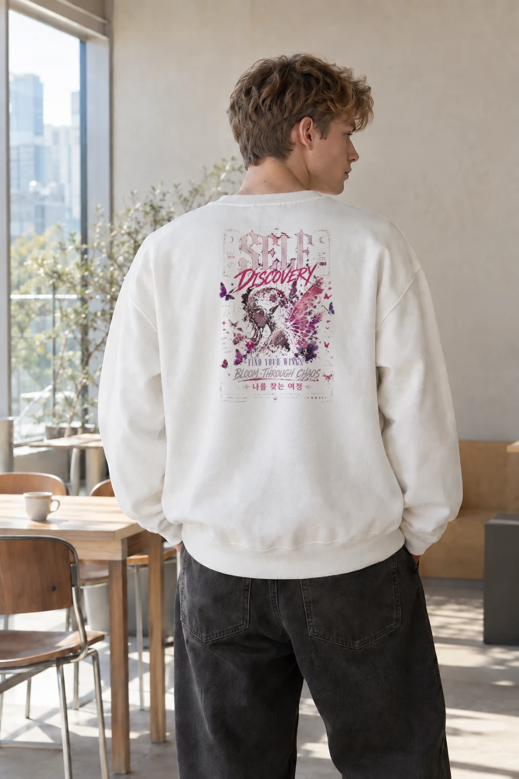 "Find Your Wings" Heavy Blend Unisex Crewneck Sweatshirt | Gildan 18000