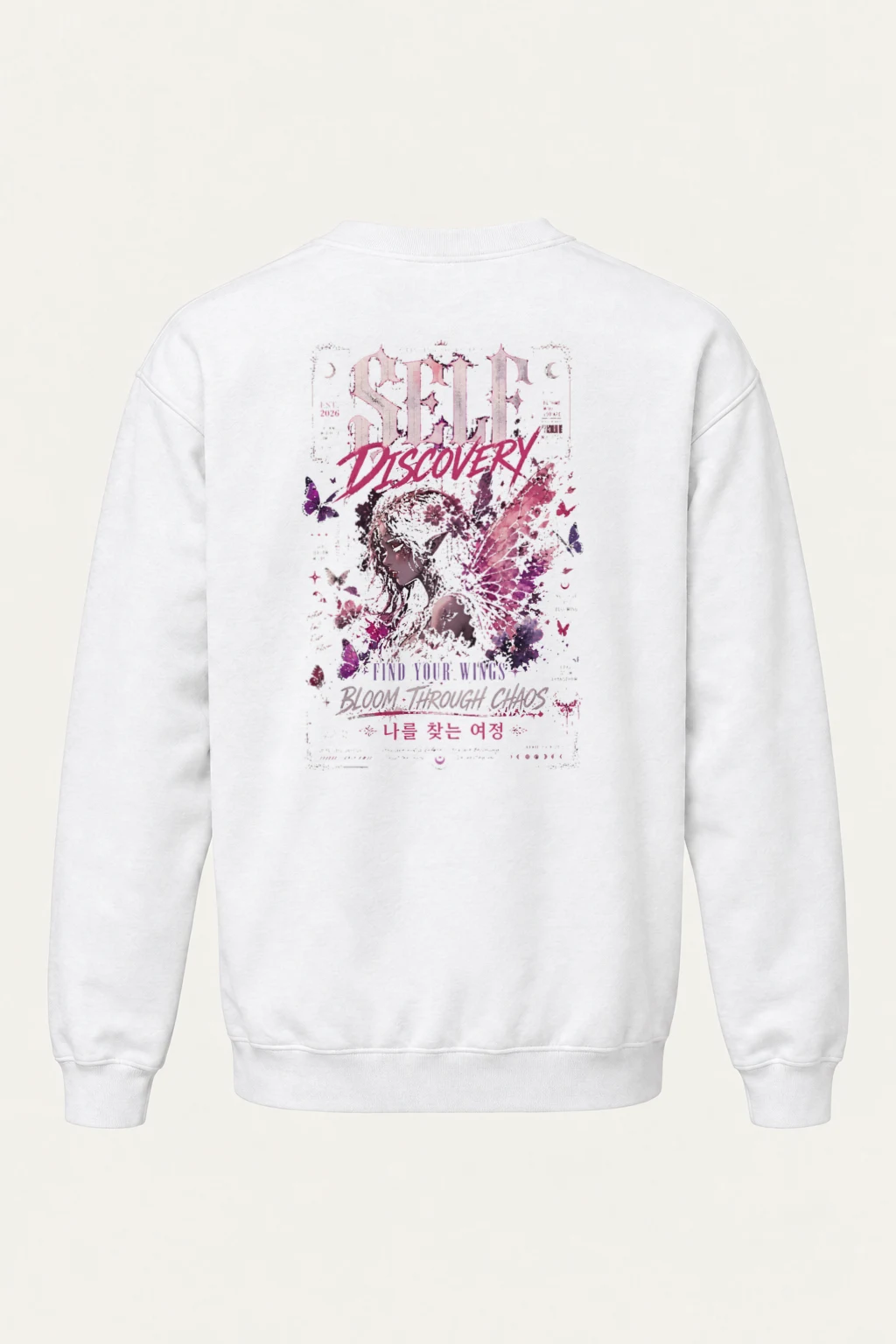 "Find Your Wings" Heavy Blend Unisex Crewneck Sweatshirt | Gildan 18000