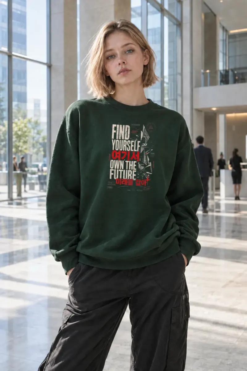 "Find Yourself" Heavy Blend Unisex Crewneck Sweatshirt | Gildan 18000