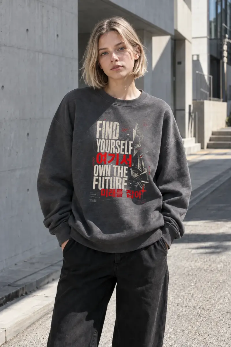 "Find Yourself" Heavy Blend Unisex Crewneck Sweatshirt | Gildan 18000