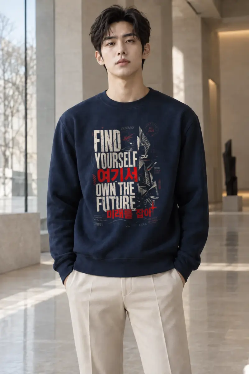 "Find Yourself" Heavy Blend Unisex Crewneck Sweatshirt | Gildan 18000