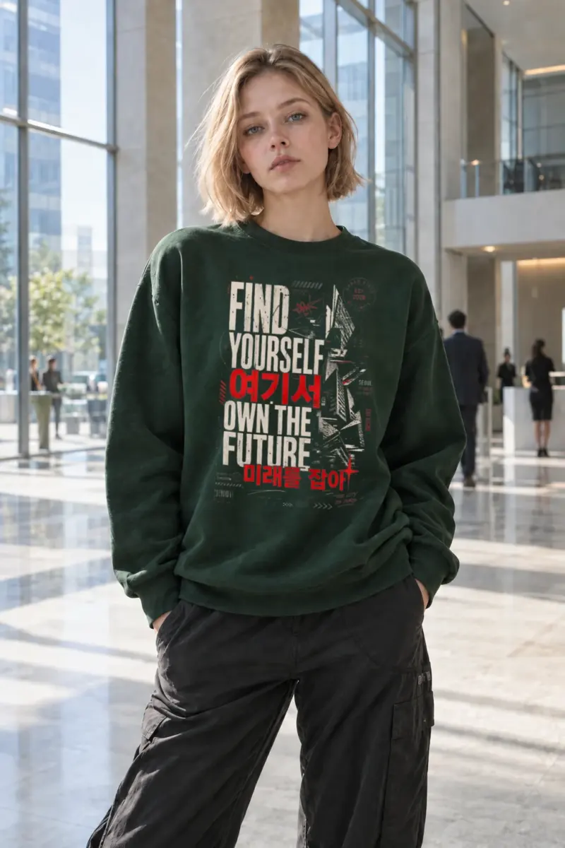 “Find Yourself” Heavy Blend Unisex Crewneck Sweatshirt | Gildan 18000