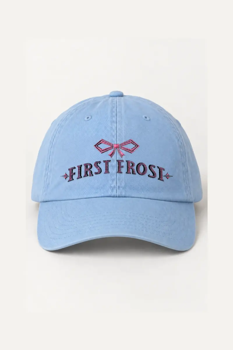 "First Frost" Classic Dad Hat · Embroidered | Yupoong 6245CM