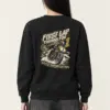 "First Lap Through Fog" Heavy Blend Unisex Crewneck Sweatshirt