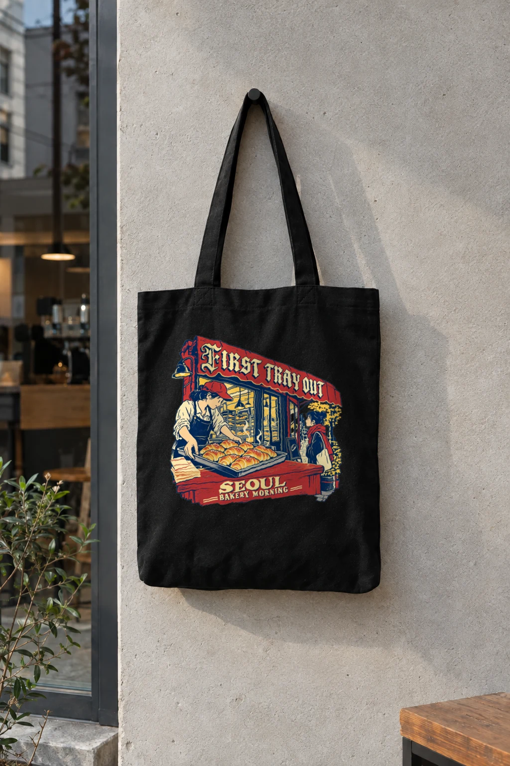 "First Tray Out" Classic Cotton Tote Bag