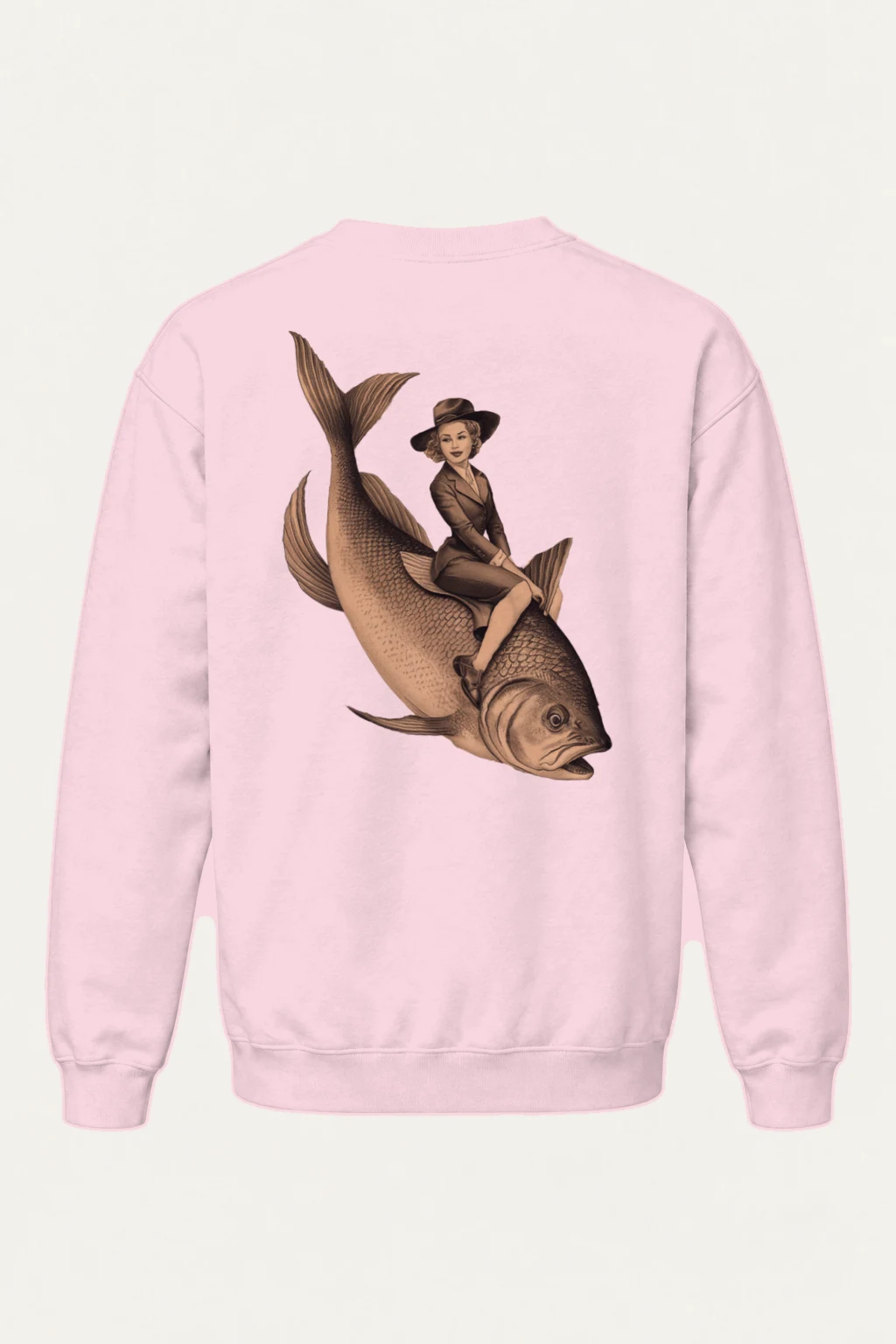 "Fish Rider" Heavy Blend Unisex Crewneck Sweatshirt | Gildan 18000