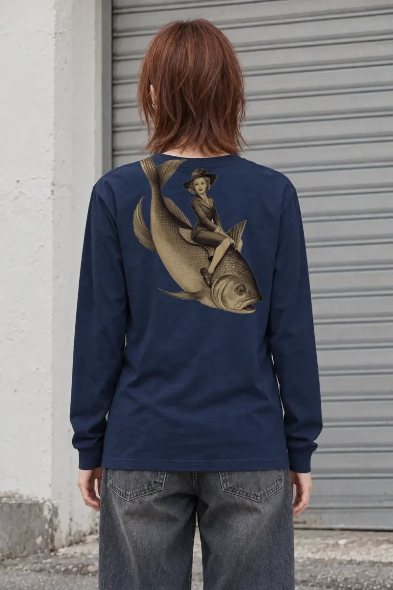 "Fish Rider" Unisex Longsleeve T-shirt