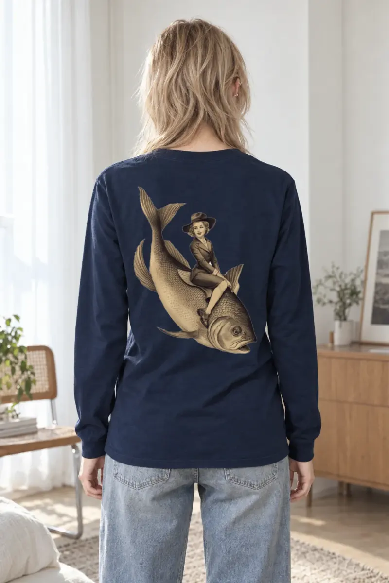 "Fish Rider" Unisex Longsleeve T-shirt